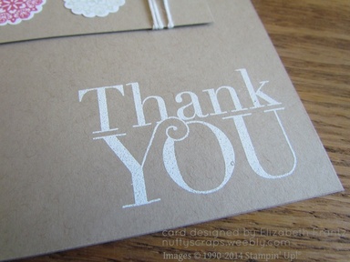Embossed Thank You using Another Thank You from Stampin' Up!®